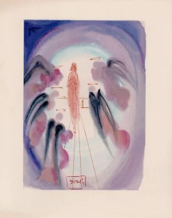 Salvador Dali, Die Freude der Seligen, 1964, Original Holzschnitt