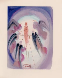 Salvador Dali, Die Freude der Seligen, 1964, Original Holzschnitt