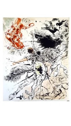 Salvador Dali - Don Quichotte - Original Lithographie 1957