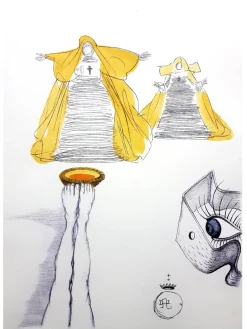 Salvador Dali - Eye Watches - Original Radierung 1967