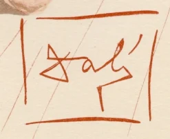 Salvador Dali, Gianni Schicchis Biss, 1964, Original Holzschnitt