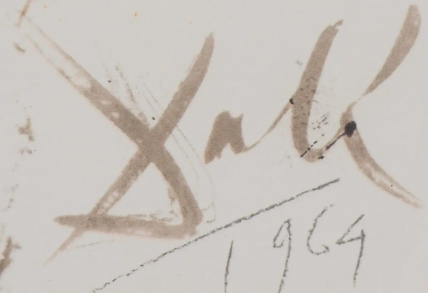 Salvador Dali, Le Léviathan, Lithographie