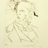 Salvador Dali - Louis Pasteur - Original Handsignierter Stich 1970