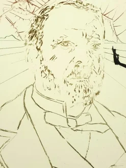 Salvador Dali - Louis Pasteur - Original Handsignierter Stich 1970
