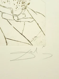Salvador Dali - Louis Pasteur - Original Handsignierter Stich 1970