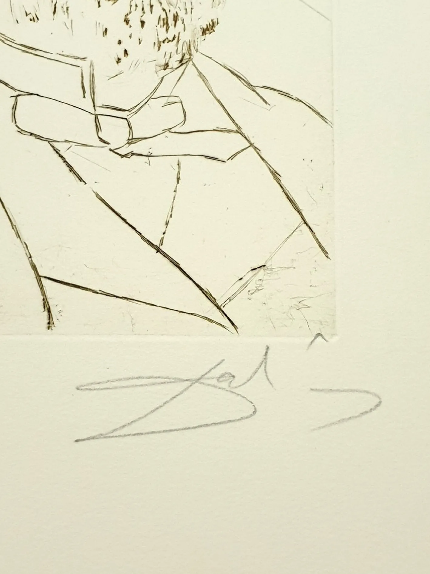 Salvador Dali - Louis Pasteur - Original Handsignierter Stich 1970