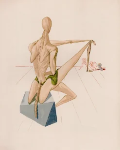 Salvador Dali, Minos, 1964, Original Holzschnitt
