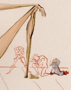 Salvador Dali, Minos, 1964, Original Holzschnitt