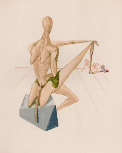 Salvador Dali, Minos, 1964, Original Holzschnitt
