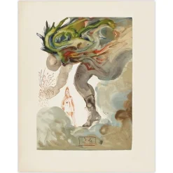 Salvador Dali, The Divine Comedy Inferno 31, The Giants, 1960, Holzschnitt