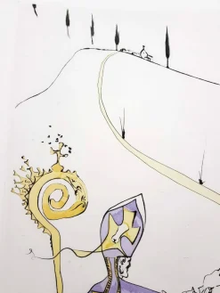 Salvador Dali - The Sacred Love of Gala - Signierte originale Radierung 1974