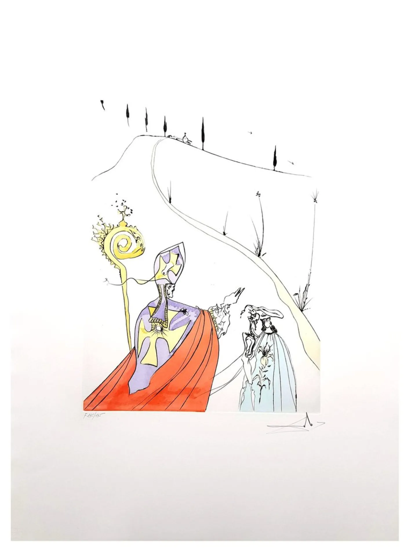 Salvador Dali - The Sacred Love of Gala - Signierte originale Radierung 1974