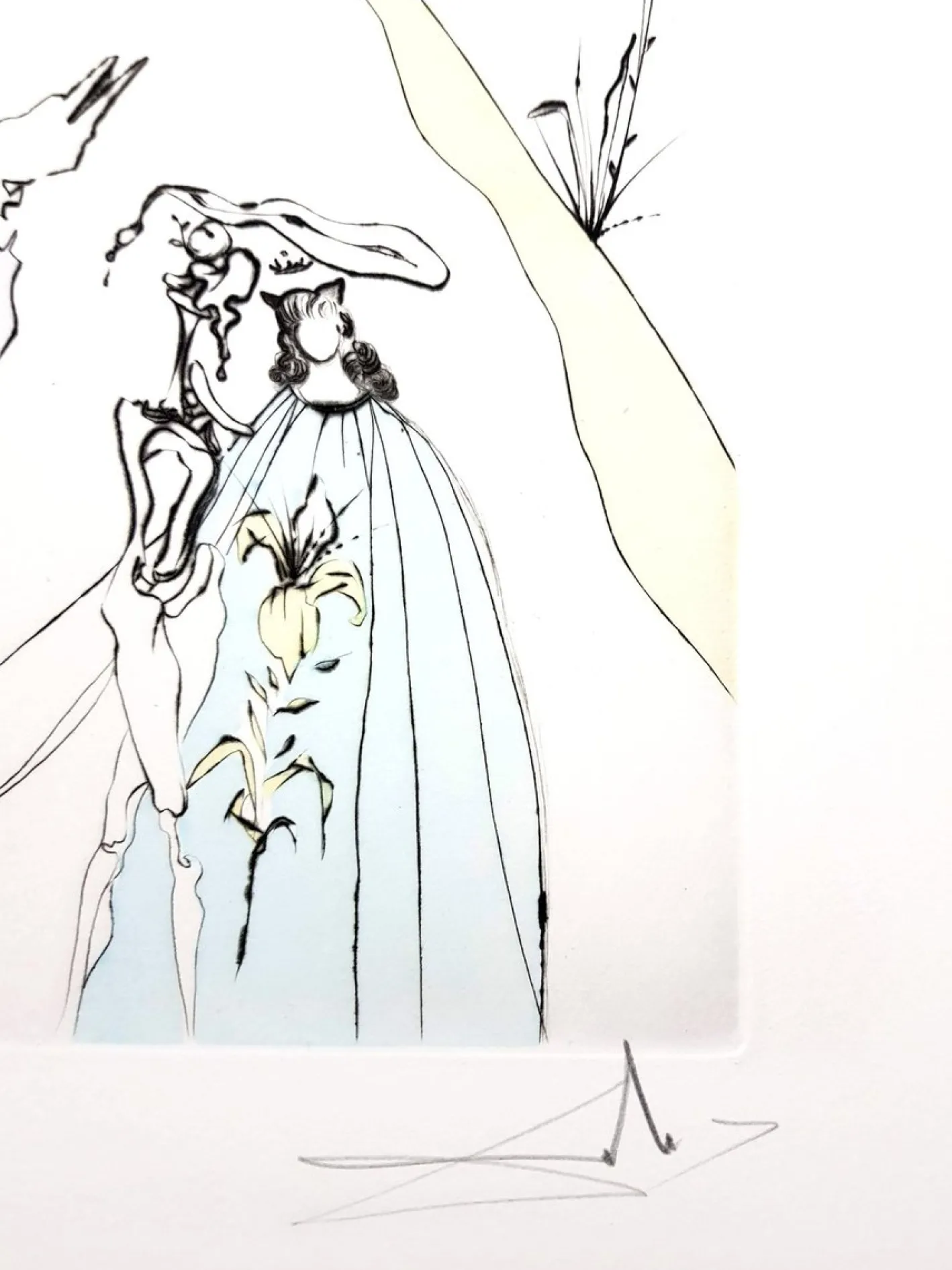 Salvador Dali - The Sacred Love of Gala - Signierte originale Radierung 1974