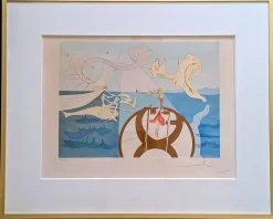 Salvador Dali, the Sewing Machine, 1975, Radierung