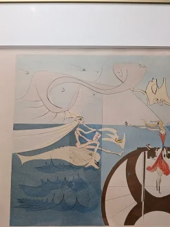 Salvador Dali, the Sewing Machine, 1975, Radierung