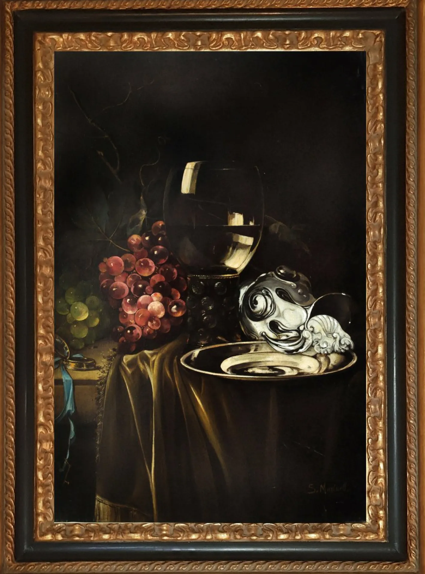 Salvatore Marinelli, Italienisches Stillleben, 2007, Öl auf Leinwand, Gerahmt