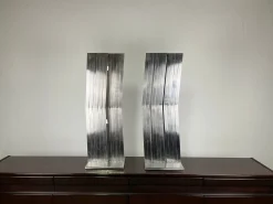 Salvatore Messina, Refractions, 1960er, Stahl, 2er Set