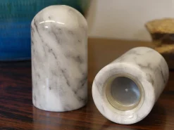 Salz- und Pfefferstreuer aus Carrara Marmor, 1970er