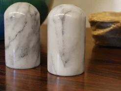 Salz- und Pfefferstreuer aus Carrara Marmor, 1970er