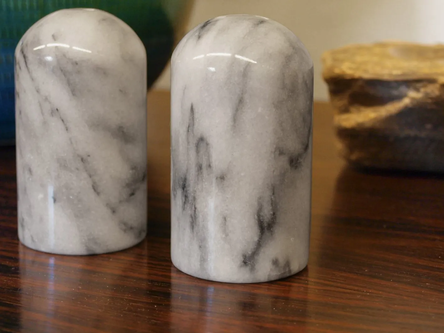 Salz- und Pfefferstreuer aus Carrara Marmor, 1970er