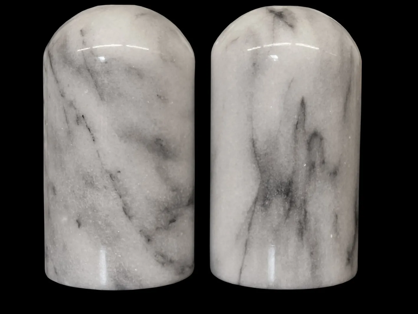 Salz- und Pfefferstreuer aus Carrara Marmor, 1970er