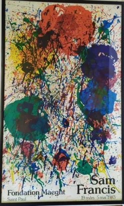 Sam Francis, Plakat Lithografie, 1983