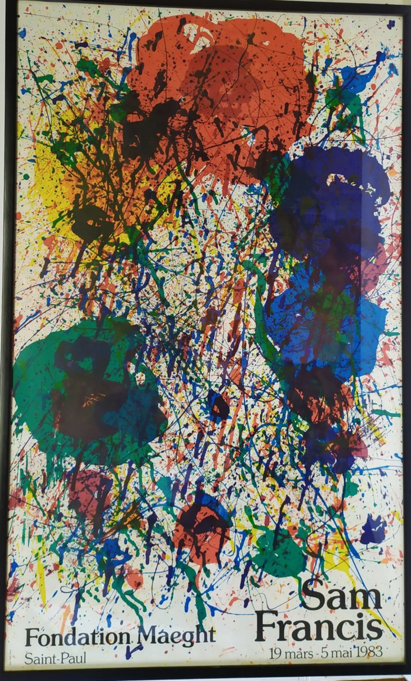Sam Francis, Plakat Lithografie, 1983
