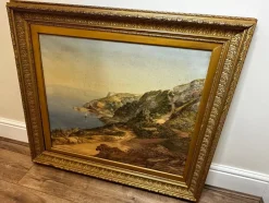 Samuel Edward Kelly, Küstenlandschaft Babbacombe Beach Devon, Aquarell