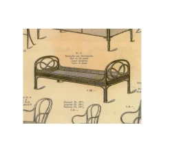 Satz von Nr. 2 Betten von Thonet, 1879