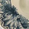 Schale aus Fayence mit Blumendekor von Terre De Fer, Frankreich, 19. Jh.