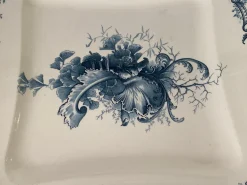 Schale aus Fayence mit Blumendekor von Terre De Fer, Frankreich, 19. Jh.