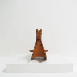 Schaukelpferd aus Kiefernholz, 1970er
