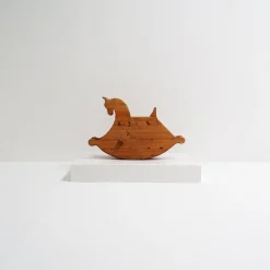 Schaukelpferd aus Kiefernholz, 1970er