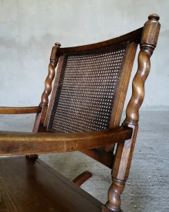 Schaukelstuhl aus Eiche von Axel Einar Hjorth für Nordiska Kompagniet, 1928