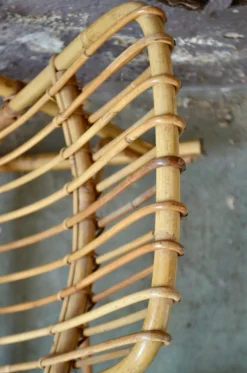 Schaukelstuhl aus Rattan