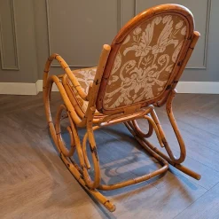 Schaukelstuhl aus Rattan, 1960er