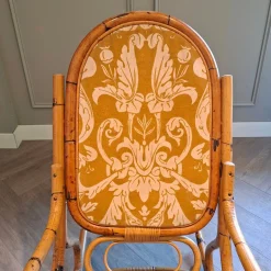Schaukelstuhl aus Rattan, 1960er