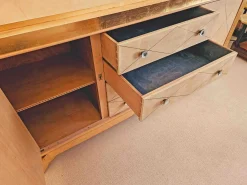 Schlafzimmer Set aus Pergament und Blattvergoldung, 1940er, 6 . Set