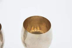 Schlichte Kelchgläser aus Silber, 2er Set