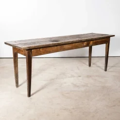 Schmaler französischer Farmhaus Tisch, 1940er