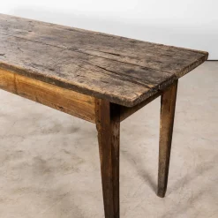 Schmaler französischer Farmhaus Tisch, 1940er