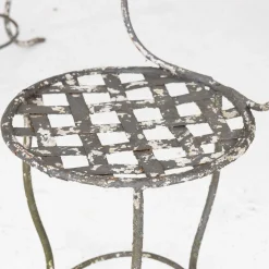 Schmiedeeiserne Gartenstühle, Italien, 1950er, 6 . Set