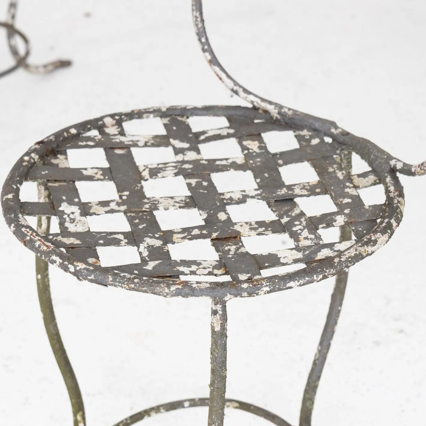 Schmiedeeiserne Gartenstühle, Italien, 1950er, 6 . Set