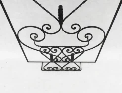 Schmiedeeiserner Art Deco Garderobenständer, 1930er