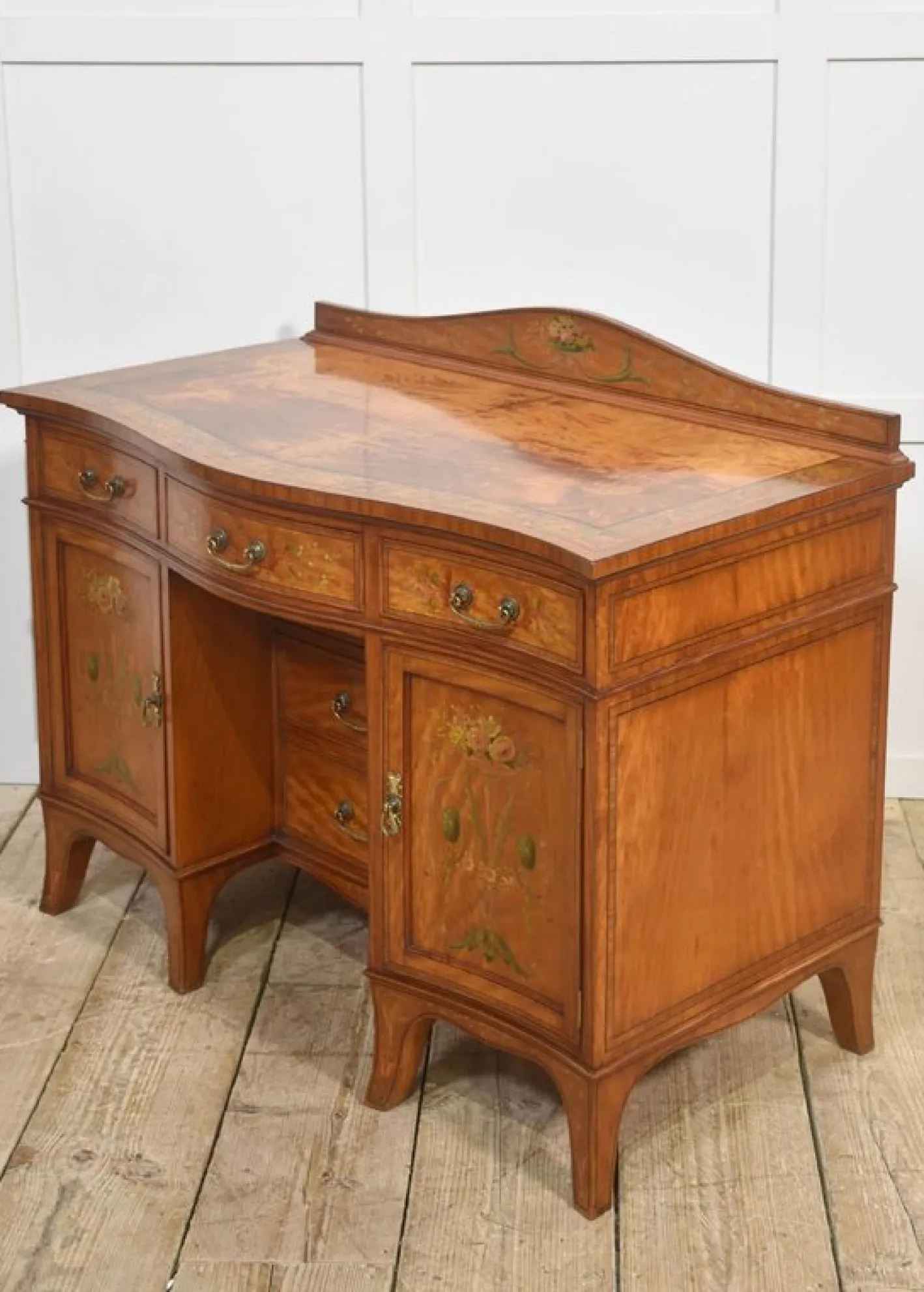 Schminktisch aus lackiertem Satinholz, 1890er