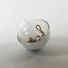 Schmuckkästchen in Hellgrau aus mundgeblasenem Glas, Moire Collection von Atelier George