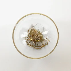 Schmuckkästchen in Hellgrau aus mundgeblasenem Glas, Moire Collection von Atelier George