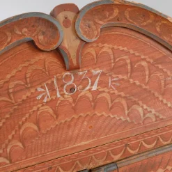 Schrank Sekretär mit Original Gemälde, 1837