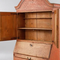 Schrank Sekretär mit Original Gemälde, 1837