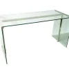 Schreibtisch aus Glas, lackiertem Holz & verchromtem Metall von Gallotti e Radice, 1990er